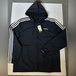 Adidas mens track zipup windbreaker jacket